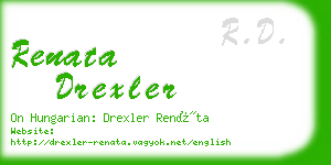 renata drexler business card